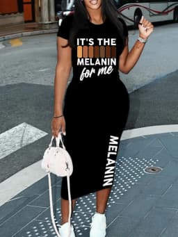 Women's Sexy Long Tshirt Short Sleeved Summer Plus Size Black Dress Black Print Tshirts Dress Fashion White T-shirt Cas