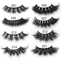 FOXESJI Lashes 3D Mink Eyelashes Natural Long Fluffy Dramatic Strip Eye Lashes Eyelash Extension Soft False Eyelashes Makeup