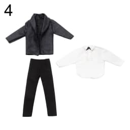 1 Set 1/6 Doll Clothes Male Doll Shirt Daily Wear for 30cm Doll Casual Suit Suit Clothes Doll Pants Wedding Party Suit Accessory