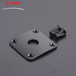 Flat / Curved Stainless Steel Jack Plate( Made in Japan by GOTOH) With Epi Output Jack(made in korea) For Electric Guitar Bass