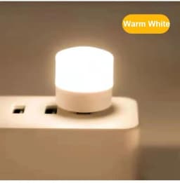 1-20PCS Mini USB LED Light Portable Plug Lamps Eye Protection Book Reading Light Small Round Car Bulb Computer Mobile Power Lamp