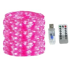 5M/10M/20M/30M USB 8Modes Remote Copper Wire LED Waterproof String Fairy Light for Xmas Party New Year Christmas Decoration