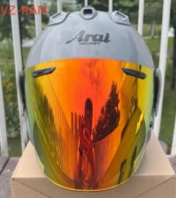 VZ-RAM High Quality ABS Classic 3/4 Open Face Helmet,For Harley Motorcycle And Cruise Motorcycle Protection Helmets,Modern Grey