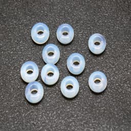 10Pcs Natural Crystal Agate Stone Big Hole Beads Abacus Spacer Beads Crafts Supplies for Jewelry Making DIY Bracelet Accessories