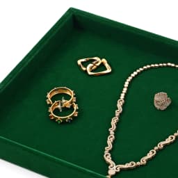 Emerald Green Velvet Jewelry Display Storage Trays Set Multi-grid Organizers for Display Rings Necklaces Earrings Jeweler Retail