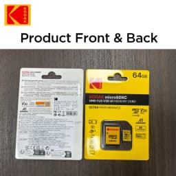 5pcs/lot KODAK 100% Original Micro SD Card 64GB Microsd Memory Card Class10 SDXC U3 4K TF Card