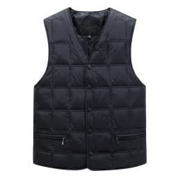 Winter Dresses Men White Duck Down Causal Vest Ultra Light Male Thick Sleeveless Down Jacket Men Warm Vest L-5XL Plus Size
