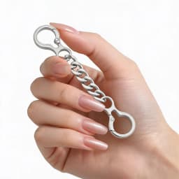 Double Spring Clasp Key Chain Extender, Metal Keychain Extension for Keys Bag Charms Men's Keychain