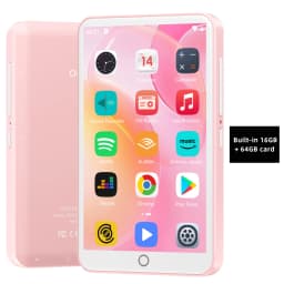 16GB/80GB MP3 Player Android 9.0 with Bluetooth and WiFi, 4.0-inch with speakers, FM radio, eBooks, capacity up to 512GB