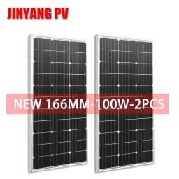 100W 200W 300W 400W Solar Panel 18V Rigid Glass Photovoltaic Panel Monocrystaillne Solar Cell For 12V/24V Battery Charger
