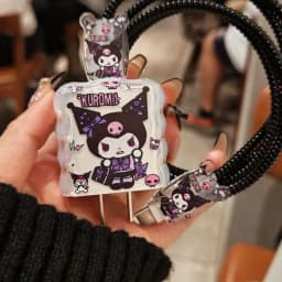 Cartoon Cute Demon Angel Kitten Charger Case Cable Protector for iPhone 18W/20W Charging Cable Data Damage-proof Holiday Gift