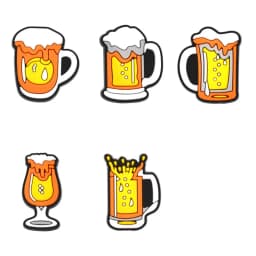 Beer Shoe Charms for Crocs Accessories 1pcs PVC Men Badge Women Sandals Buckle Kids Pins Shoes Decoration Jeans X-mas Gift