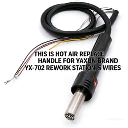 5 Lines Hot Air Gun Handle for YAXUN Rework Soldering Station 702 701B 852D+ 850+ 902+ 952 220V / 110V