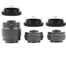 CTV 0.3X 0.35X 0.4X 0.5X 1X C-Mount Lens Adapter For Simul Focal Trinocular Stereo Microscope 38MM Interface Microscopio Camera