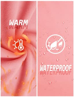 TACVASEN Womens 3 in 1 Winter Fleece Jacket Waterproof Ski Snowboard Jackets Work Rain Coat Outdoor Windbreaker Female Parka