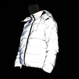 Thermal-Insulated Reflective Parka Jacket Unisex Winter Coat Detachable Hood Night Commuting Safety Outerwear Cycling Outdoor