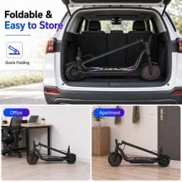 Electric Scooters for Adults Teens, 350W Motor, 8.5'' Solid Tires, 37V 7.8AH Battery,21Miles Max Range, Front Suspension,APP Control for Commuting