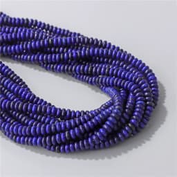 2X4MM Natural Abacus Stone Beads Blue Green Pink Flat Rondelle Beads for Jewelry Making Bracelets Necklace Accessories Wholesale