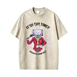 Washed Vintage Game Deltarune Spamton Funny Meme T-shirt Men's Women Clothing Casual Humor Lover Short Sleeve Oversized T Shirts