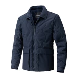 Men Turn-down Collar Multi Pockets Solid Color Simple Basic Daily Casual Trendy Parkas Autumn Winter New Fashion Coats Male Tops