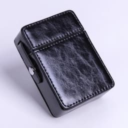 pocket leather cigarette case lighter bag box storage organizer smoking tools accessories waterproof cigar man birthday gift