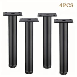 4 PCS 10cm Furniture Sofa Table Leg Round Tube Cabinet Leg Metal Feet Leg Accessories for Furniture Hardware Accessories