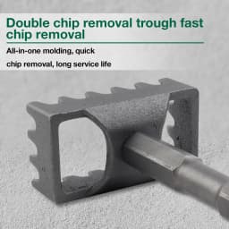 86-type Wire Box Socket Puncher, 2-In-1 Electrician Slotting Tool, For Electric Hammer/Electric Pick, Home Square Hole Opener