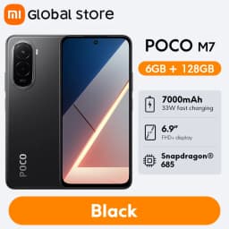 POCO M7 Global Version Snapdragon 685 Smartphone 5G 6.9" 144Hz FHD+ DotDisplay 50MP Camera 7000mAh Battery 33W Fast Charging NFC