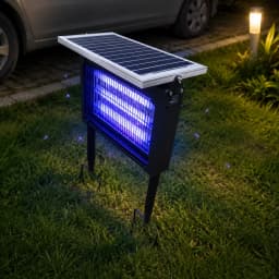 Powerful Solar Mosquito Killer Lamp 15W 25W 40W Bug Zapper Outdoor Waterproof Fly Kill Lamp for Patio Garden Backyard Camping