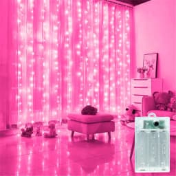 Battery Operated Home Decoration Curtain LED String Lights Fairy Lights Bedroom Wedding Birthday Party Decorations 3/6M