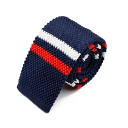 New 5.5cm Knitted Tie for Men and Women in Red Green Grey Striped Colorful Pattern Slim Fit Narrow Winter Tie Accessories Gift