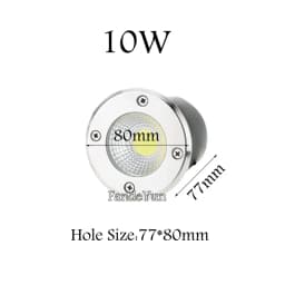 Waterproof LED Light Garden Underground 3W 5W 10W 15W IP68 Outdoor Buried Garden Path Spot Recessed Inground Lighting 220V DC12V