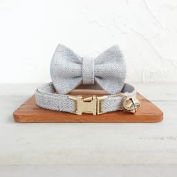 Cat Collar with Bell Bow Personalized Engraving Nameplate Kitten Collars Cat Necklace Customized Small Dogs Chihuahua Yorshire