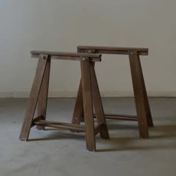 Rustic Wood Table Legs for Outdoor Photo Prop Stool Feet Vintage Workstation Base Industrial Photography Background Setting