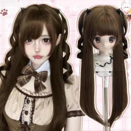 OLACARE Long Body Wave Black Brown Purple Cosplay Wigs Heat Resistant Synthetic Wigs Middle Part Natural Lolita LM Wigs Women