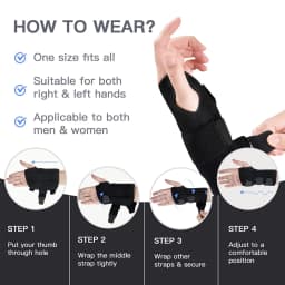 1Pcs Carpal Tunnel Wrist Brace, Adjustable Wrist Splint Hand Brace, Relief And Treatment Of Arthritis Tendonitis Pain Relief