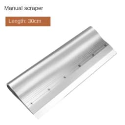 Stainless Steel Ink Scraper Screen Printing Squeegee Scraper Board Tools 10-30cm Square Cut Blade