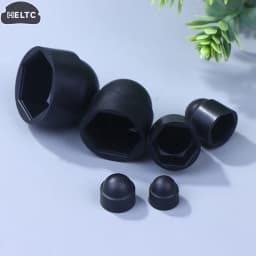 10Pcs/PACK Black M4 M5 M6 M8 M10 M12 Bolt Nut Dome Protection Caps Covers Exposed Hexagon Plastic Screw Protection Covers