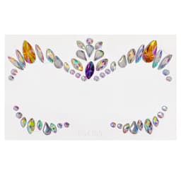 Cute Cat 3D Acrylic Rhinestone Face Sticker Masquerade Party Face Makeup Decoration Temporary Tattoo Face Painting Decals