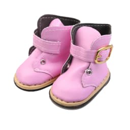 7Cm Doll Boots Pink Leather Cloth Denim Shoes Sneakers Fit 18 Inch American Doll&43cm Baby New Born Doll Girl`s Accessories Toy