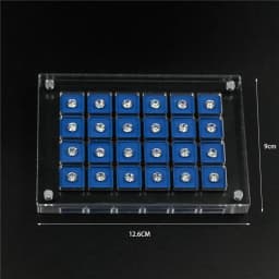 Quality Acrylic Diamond Jewelry Display Box Transparant Gems Storage Holder Case Gemstone Organizer Travel Carrying Showcase