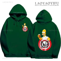 Duff Beer Hoodie Funny The Simpsons Duff Classic Beer Graphic New in Hoodies & Sweatshirts Pullover Sweatshirts Men Women Tops