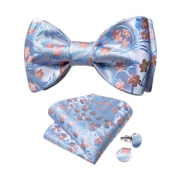 Exqusite Men's Self-tie Bowties Wedding Neck Ties For Man Accessories Cufflinks Hanky Brooch Set Red Black Yellow Blue Bowtie