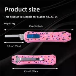 Advanced Multi-Functional Stainless Steel Knife Handle Tool (Blade No. 23), One-Piece Casting Design