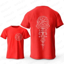 Viking Runic Compass Graphic T Shirts Funny Trip Tshirts Short Sleeve Tops Fashion Casual Harajuku T-shirts Men Brand T-shirts