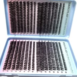 HBZGTLAD 32rows Fluffy Thick Eyelash Clusters Wispy Individual Lashes 30D-100D Mix Eyelash Extensions False Eyelashes