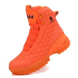 High-Top Leather Men's Boots Breathable Desert Combat Boots Outdoor Non-slip Hiking Boots Men Motorcycle Boots Work Ankle Boots