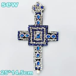 Embroidery Sequined Alphabet Pearl Letter Cross Patch,sequins Heart Beaded Eye Patches Badges Appliques for Clothing WF2210252