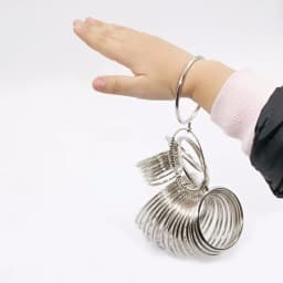 PHYHOO Metal Bangle Sizer Jeweler's Professional Bracelet Size Measure Tool Bracelets Wrist Sizing Gauge Measuring US Sizes 1-27