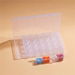 28/56 Girds Adjustable Plastic Storage Box Beads Ring Pendant Box for Jewelry Nail Art Diamond Painting Supplies Container Boxes
